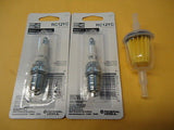 2 NEW RC12YC spark plug & Fuel Filter Lawn Mower