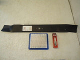 22" Push Mower Mulching Blade Tune up Air Filter Spark plug Craftsman