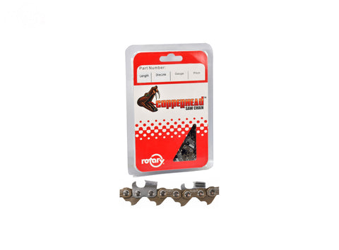 20" Copperhead Chain 3/8 .050 72 Links FULL CHISEL WITHOUT BUMPER LINK