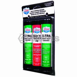 Grease 3 Pack replaces 3 oz. Pack/1 Red and 2 X-tra