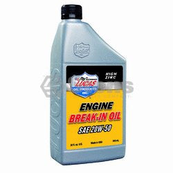 Break-in Oil replaces SAE 20W-50/Qt Btls/Case of 6