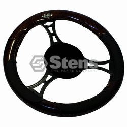 Steering Wheel Cover replaces Universal Woodgrain/black