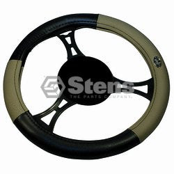 Steering Wheel Cover replaces Universal Tan/Black