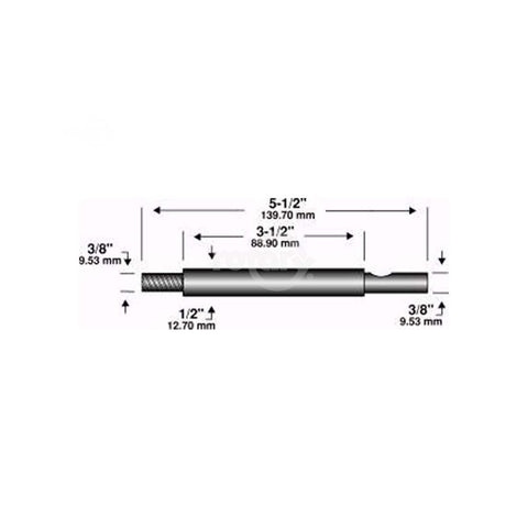 SHAFT EDGER 5-1/2"X3/8"X 3/8"