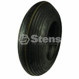 Tire replaces 480x4.00-8 Rib 2 Ply