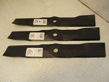 Set of 3 Mower Blades For 48" M115495 LX178 LX188 240 245 260 265 445