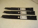 3 PK Blades For Wheel Horse 48" riding mowers 106078 106637 MADE IN USA