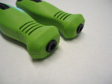 2 Pack Chainsaw File Handle Rubber Grip Hi Vis