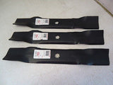 NEW Set of 3 Mower Blades Fits 48" John Deere GX21784 GY20852 LA140 LA145 LA165