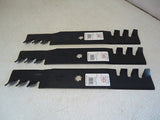 3 Mulching Blades For 48" John Deere GX21784 GY20852 LA145 LA140 LA165 X140 D140