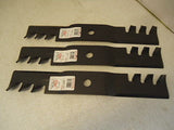 3 pack Mulching Blades For 48" John Deere M115495 MADE IN USA LX178 LX188 425