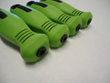 4 Pack Chainsaw File Handle Rubber Grip Hi Vis