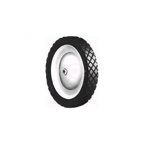 STEEL WHEEL  9 X 1.95 SNAPPER (PAINTED WHITE)