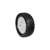 STEEL WHEEL  8 X 2.75 X 5/8" (PAINTED WHITE)