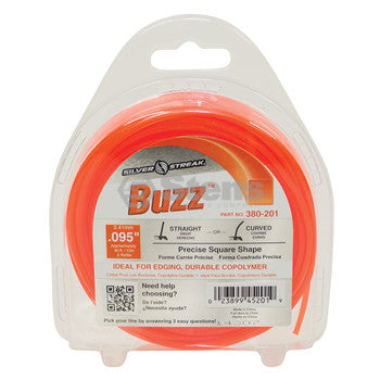 Buzz Trimmer Line replaces .095 40' Clam Shell