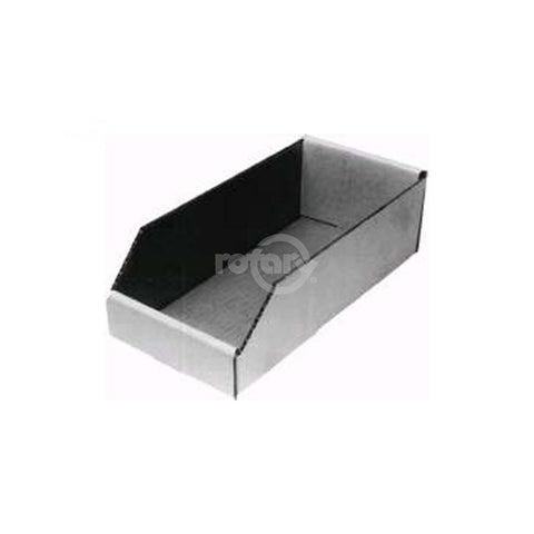 BOX BIN 6 X 12-1/2" WHITE