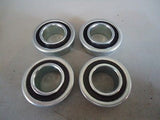 set of 4 Updated Wheel Bearings for John Deere AM127304 LT133 LT155 LT166 LX255