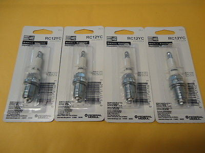 4 NEW Champion RC12YC spark plugs