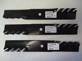 NEW set of 3 HD Mulching Toothed Blades 48" for Exmark 103-6581 1520843